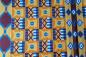 Preview: BEIGE GEOMETRIC Afrikanischer-Kente-Stoff